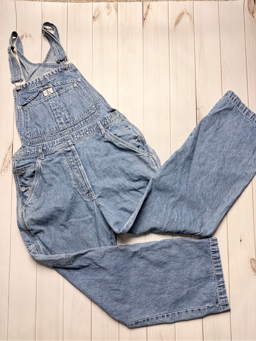 Calvin Klein Light Blue Denim Women's Overalls